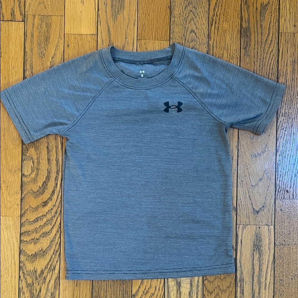 Under Armour Kids Heather Gray Short Sleeve Tee